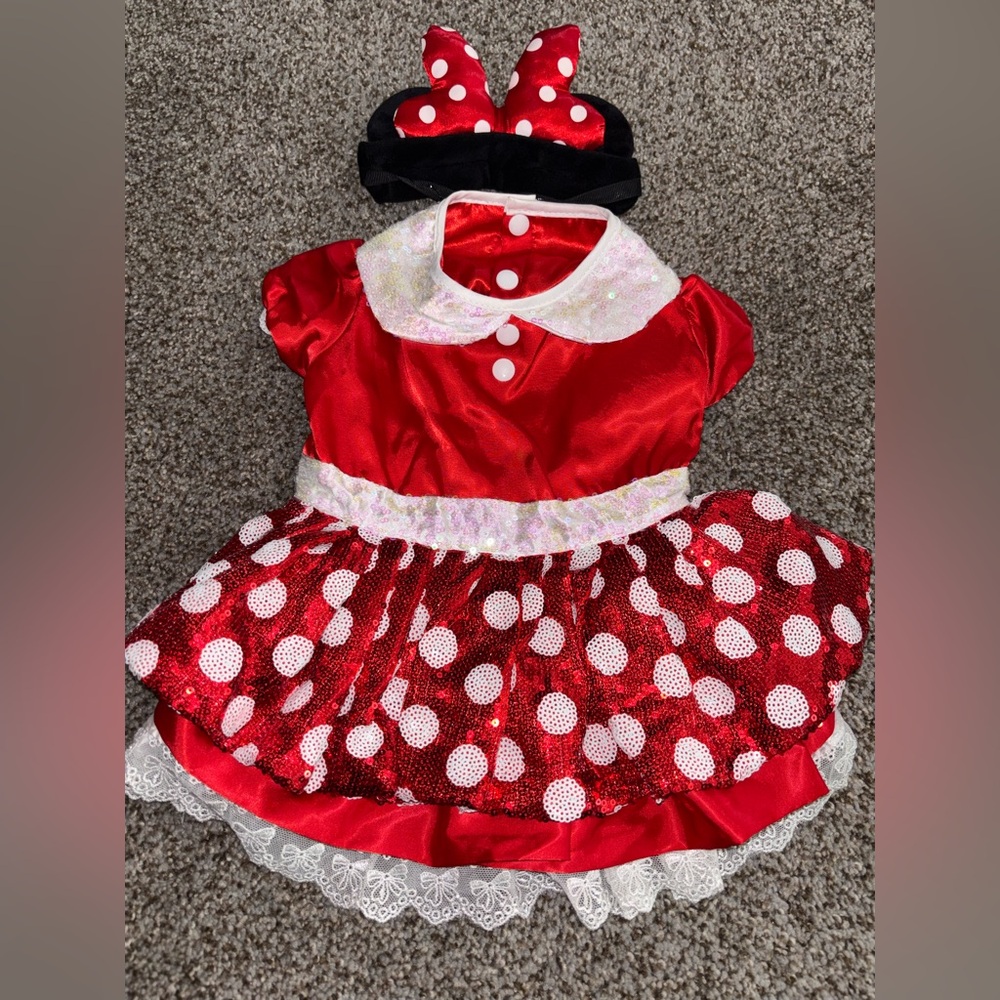 Disney Minnie Mouse Premium Pet Dog Costume And Ears